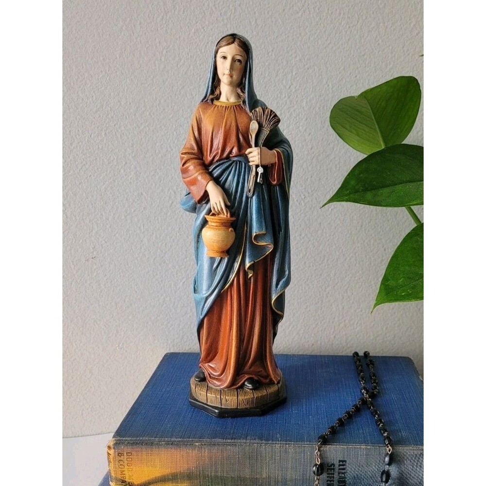 Kitchen Madonna Mary Figurine Joseph Studio  9.25 Inch